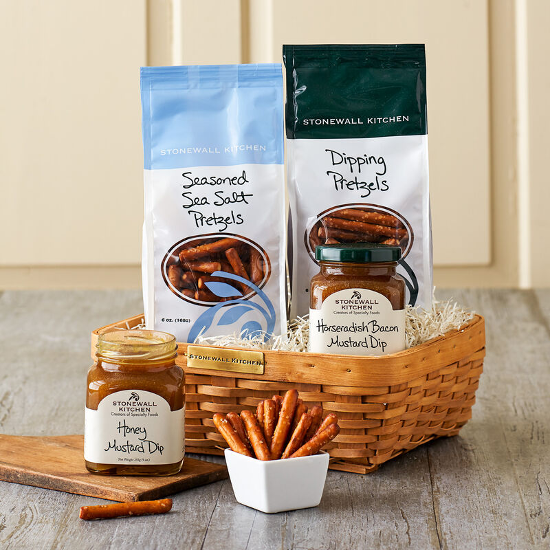Pretzels & Dip Gift Basket