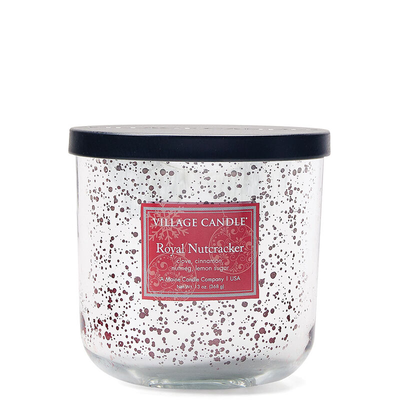 Royal Nutcracker Mercury Glass Candle