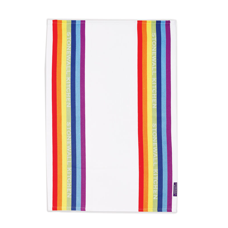 Rainbow Jacquard Stripe Tea Towel