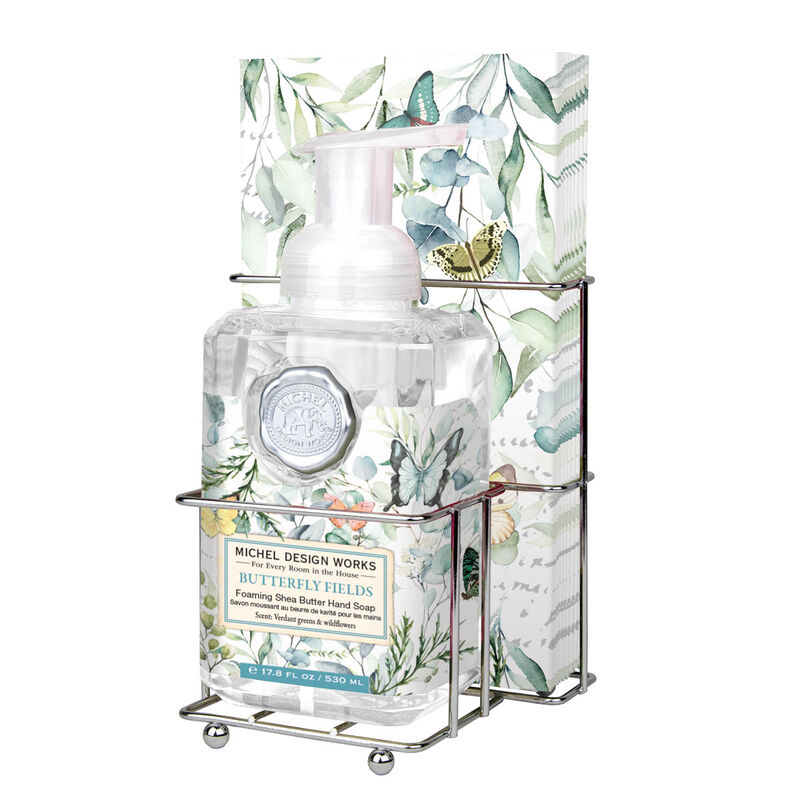 Butterfly Fields Foaming Hand Soap & Napkin Set