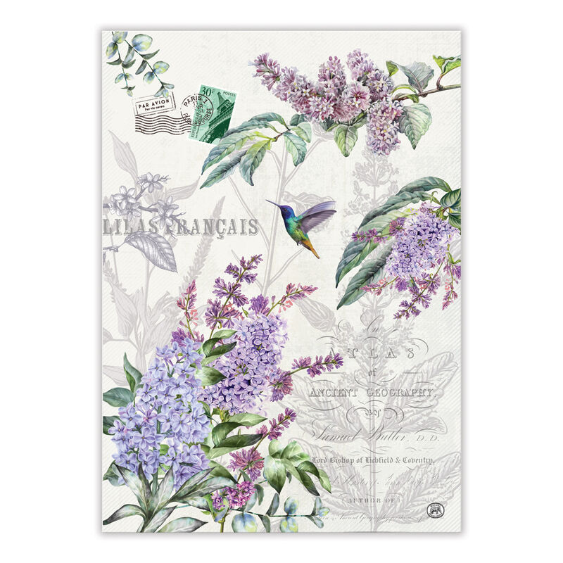 French Lilacs Kitchen Towel