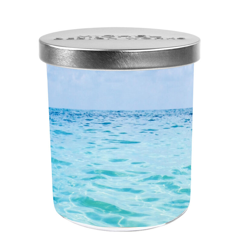 Beach Decorative Glass Candle