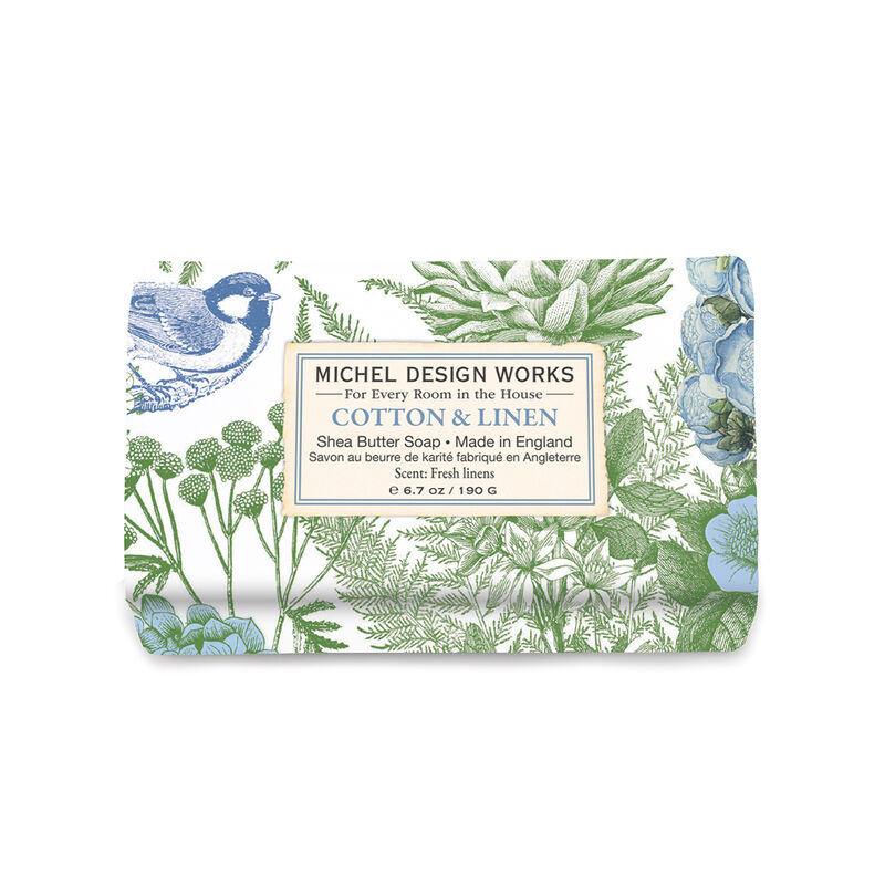 Cotton & Linen Medium Bath Soap Bar