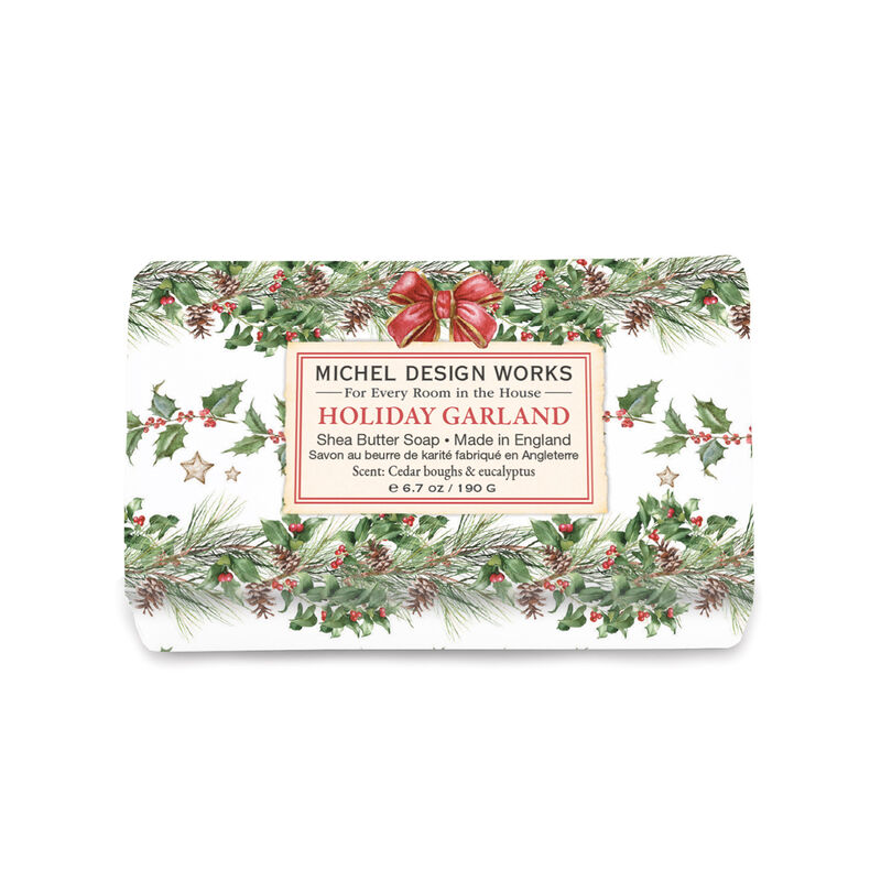 Holiday Garland Medium Bath Soap Bar