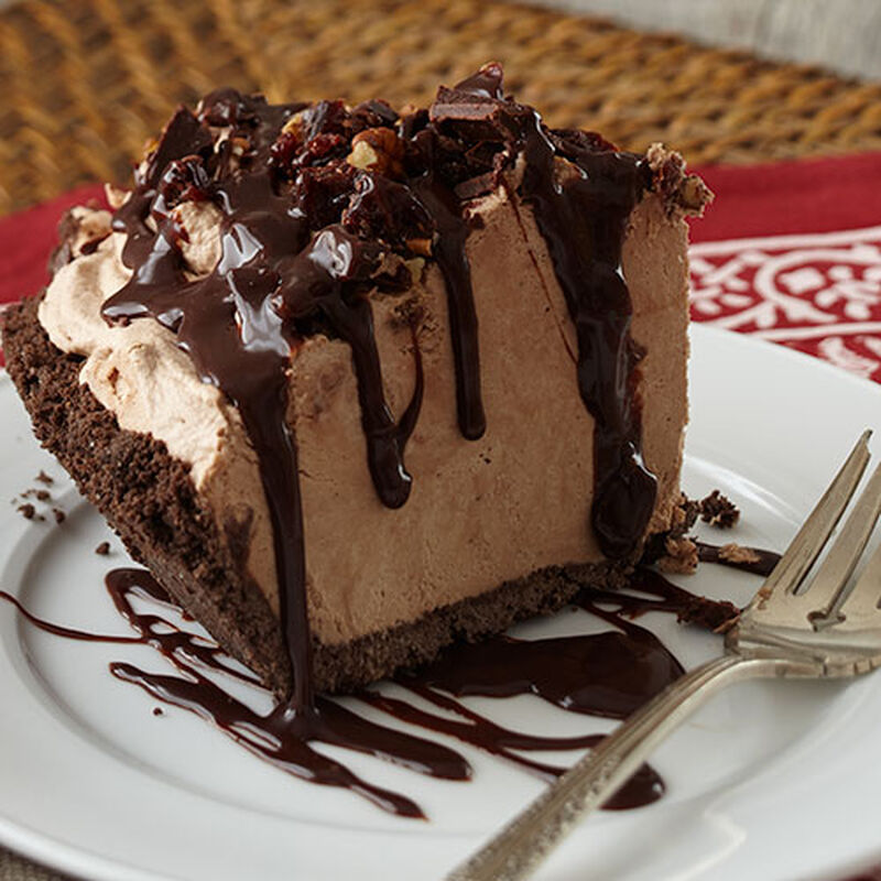 Frozen Chocolate Cherry Mousse Pie
