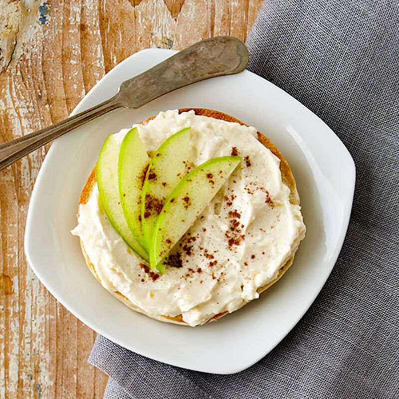 Cinnamon Apple Cream Cheese Bagel