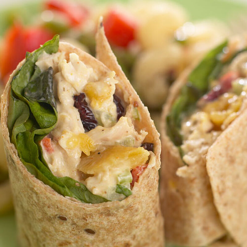Mango Chicken Salad Wrap