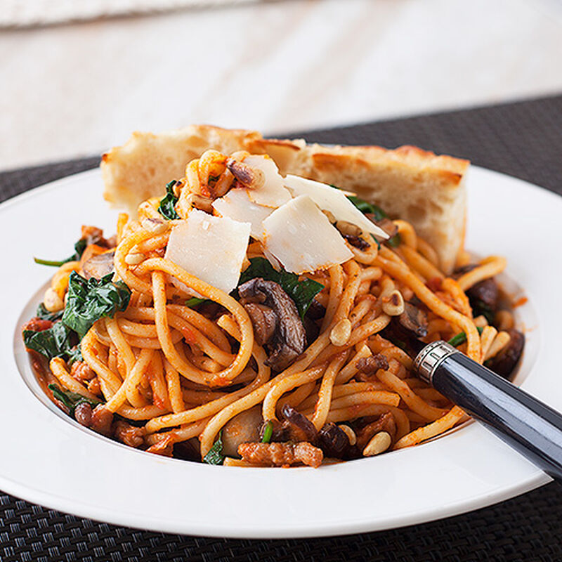 Truffle Marinara with Sausage and Spinach