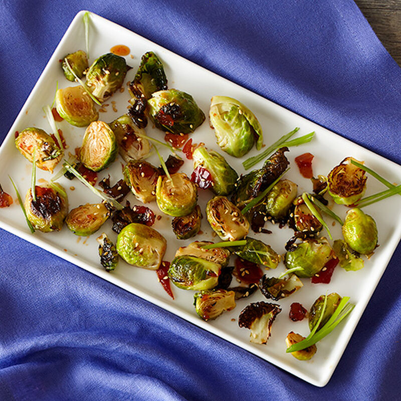 Sweet Chili Roasted Brussels Sprouts