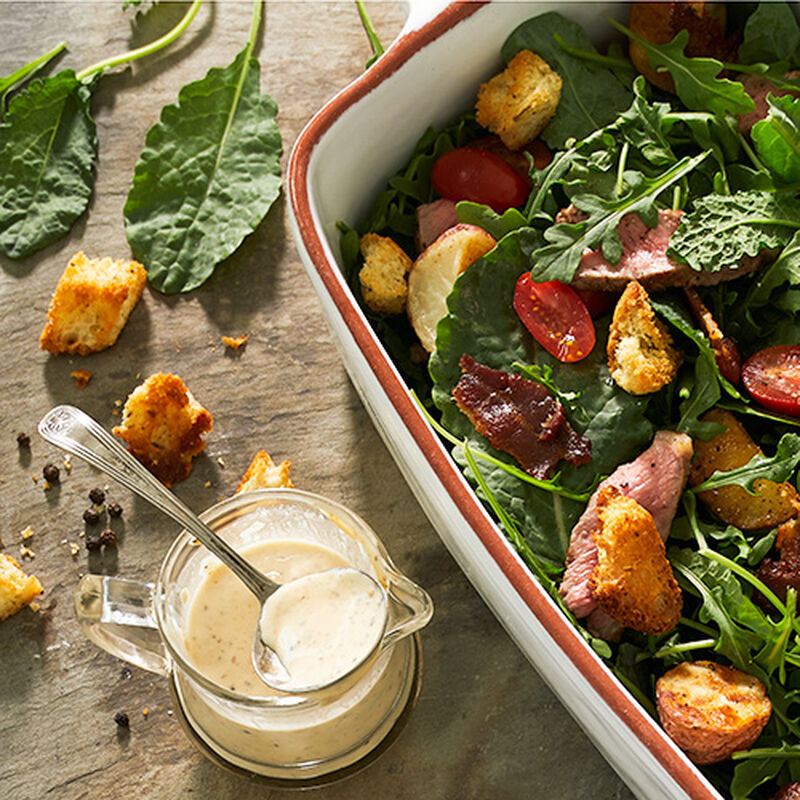 Buttermilk Peppercorn Steak Salad