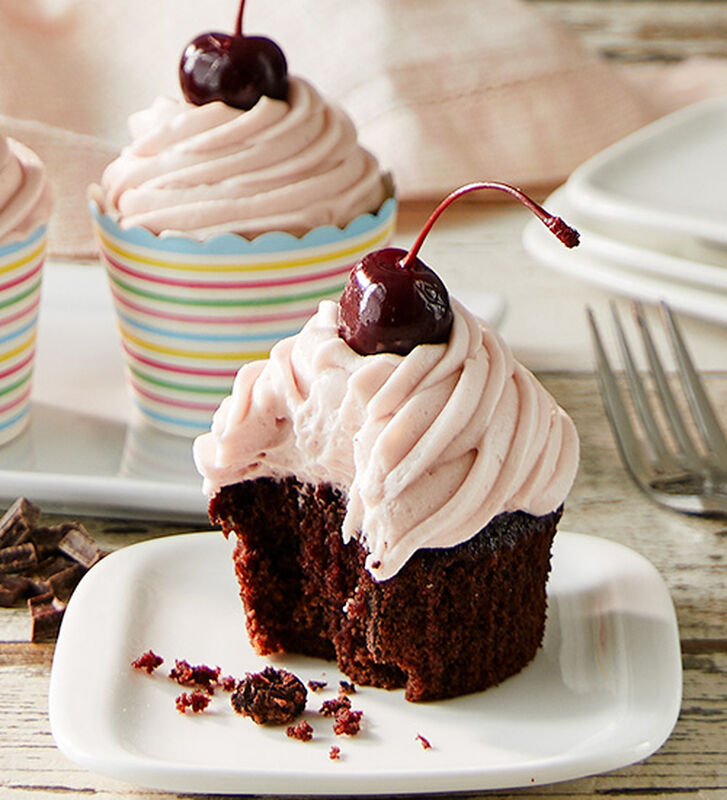 Bada Bing Black Forest Cupcakes