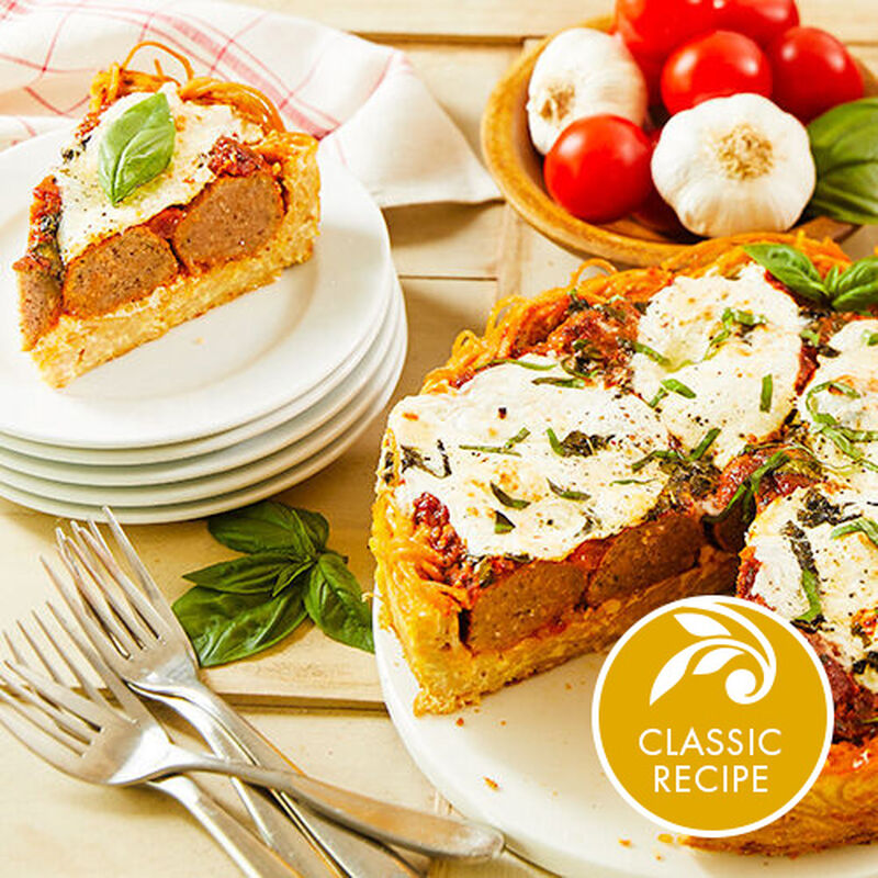 Spaghetti & Meatball Pie