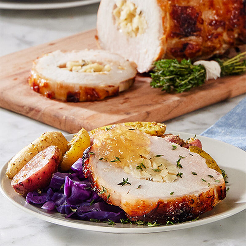 Maple Apple Pork Loin with Celery Root