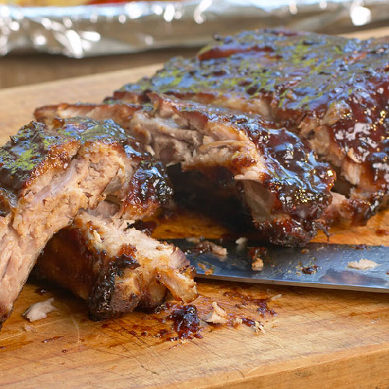 Vidalia Onion Fig Glazed Baby Back Ribs