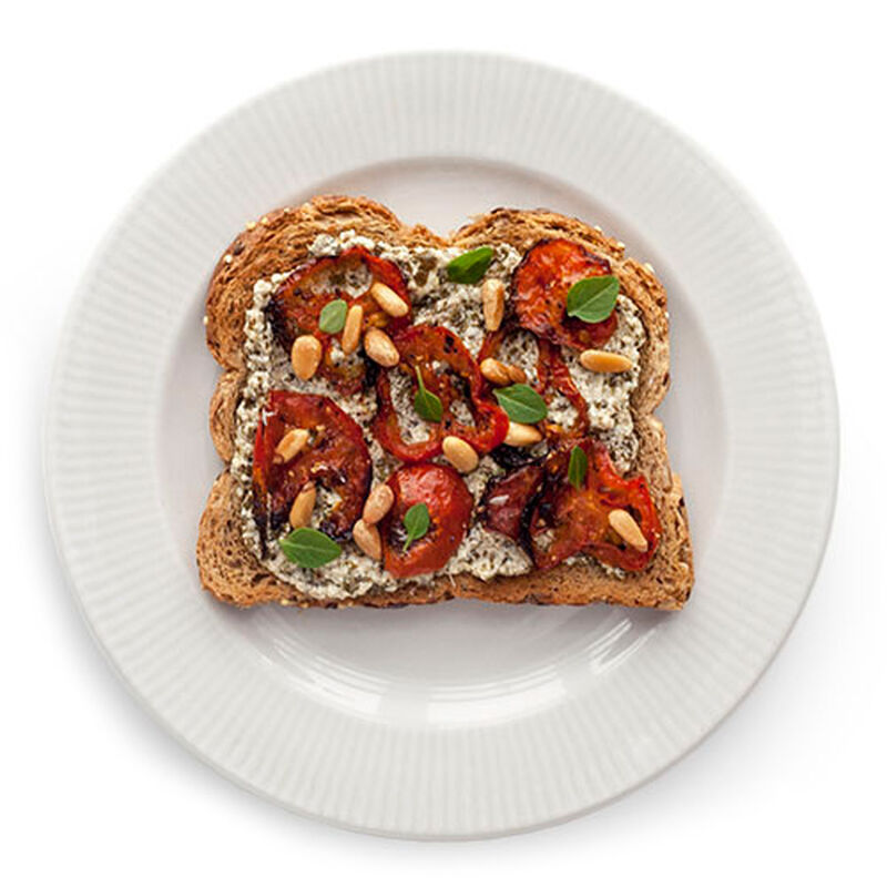 Pesto Roasted Tomato Toast